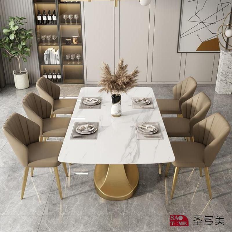 Italian Style Simple Popular Living Room Dining Room Furniture Net Dining Table