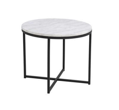Home Furniture Factory New Fashion Design Dining Room Living Room Stainless Steel Marble Top Coffee Table