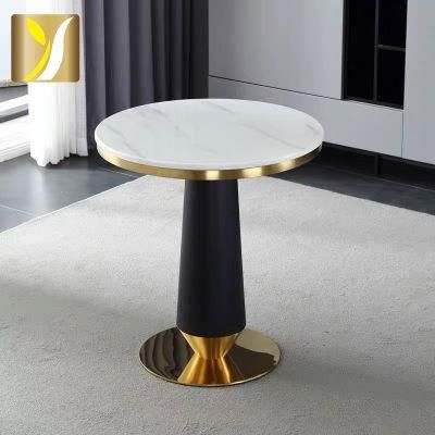 China Factory Wholesale Modern Home Furniture Simple High Quality Metal Marble Coffee Table