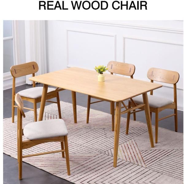 Simple and Modern Hotel Solid Wood Dining Chair
