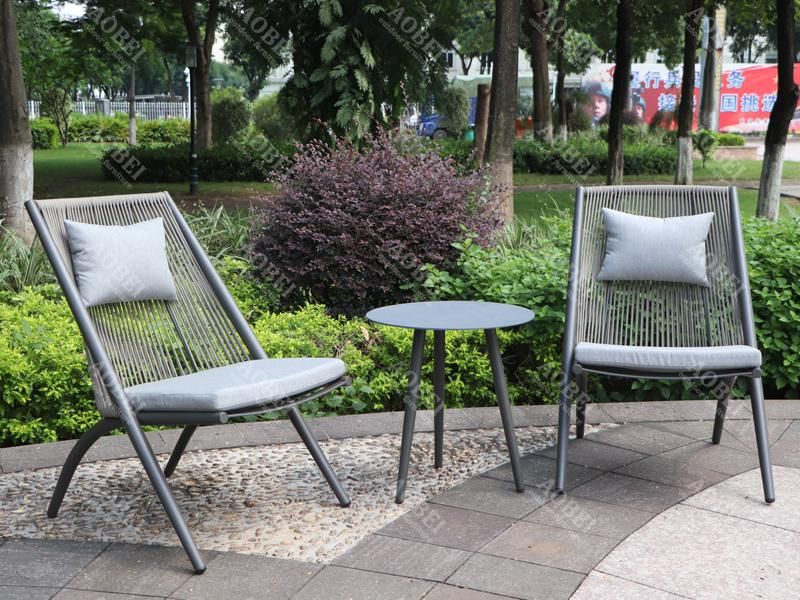 Contemporary Outdoor Garden Patio Balcony Hotel Villa Resort Home Leisure Rope Chair Set Furniture