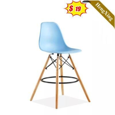 Factory Manufacture Hot Sale Hotel Furniture Plastic Backrest High Black Bar Counter Stools Chair