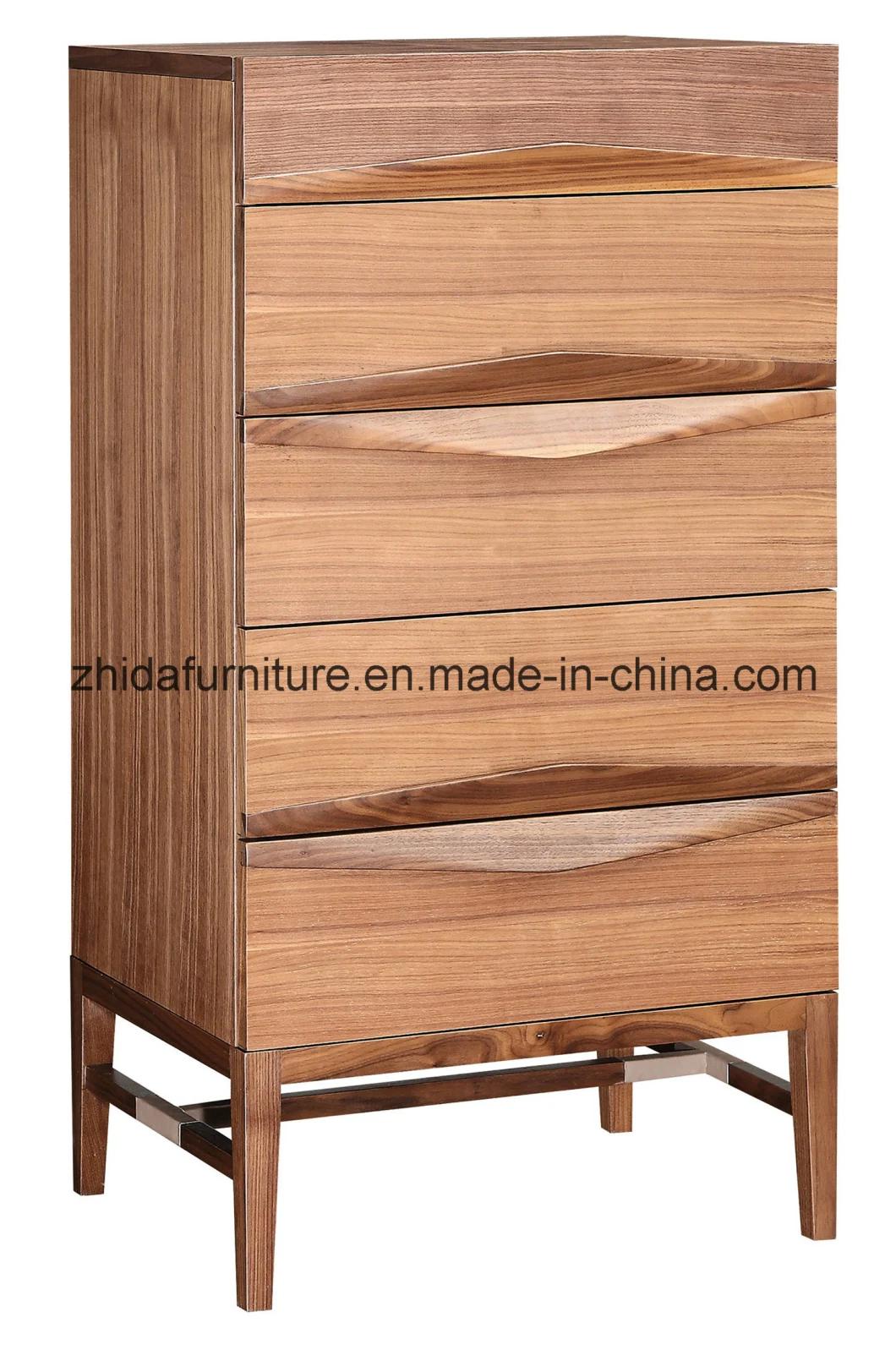 Living Room Furniture Walnut Wood Cabinet