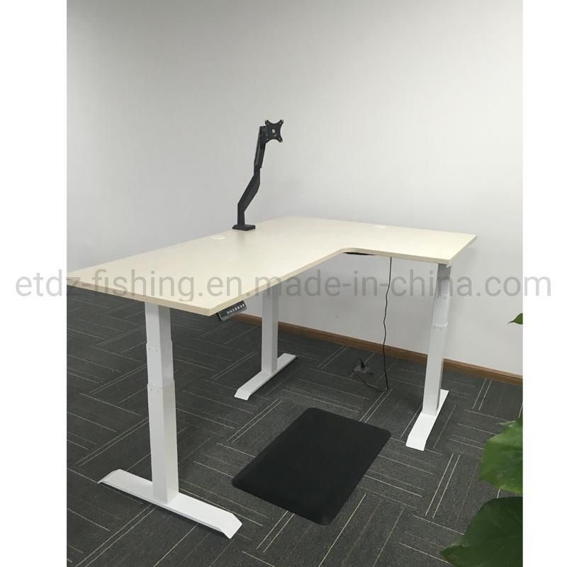 Metal Table Base with Adjustable Glides Pneumatic Desk Converters