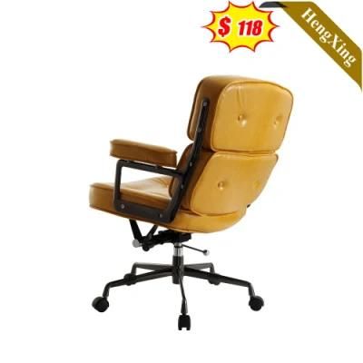 Luxury Design Office Furniture Chairs Brown PU Leather Boss Manager Chair