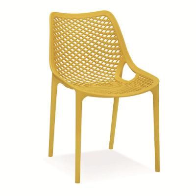 Home Outdoor Furniture PP Plastic Stacking Colorful Chair Air Plastic Chair for Garden