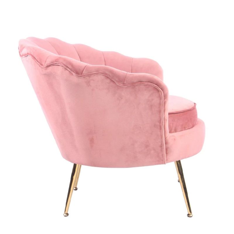 Modern Cheap Furniture Leisure Living Room Armchair Golden Plating Dining Chair