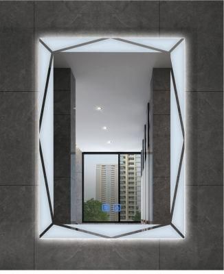 Customized Bathroom LED Mirror with Two Sides Decorative Border