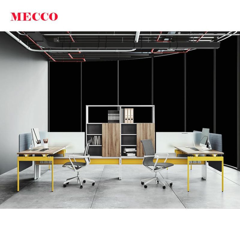 Commercial New Wooden Office Workstations Desk Office Furniture Office Workstation Design Modular Nordic Cubicle Partition