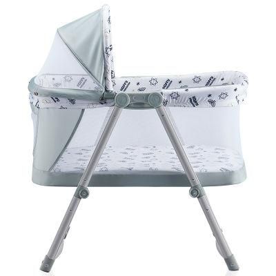 2022 Portable Crib Easy Folding with Mosquito Net Cradle