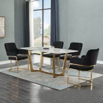 Nordic Post Modern Dinner Dining Table Set with 6chairs