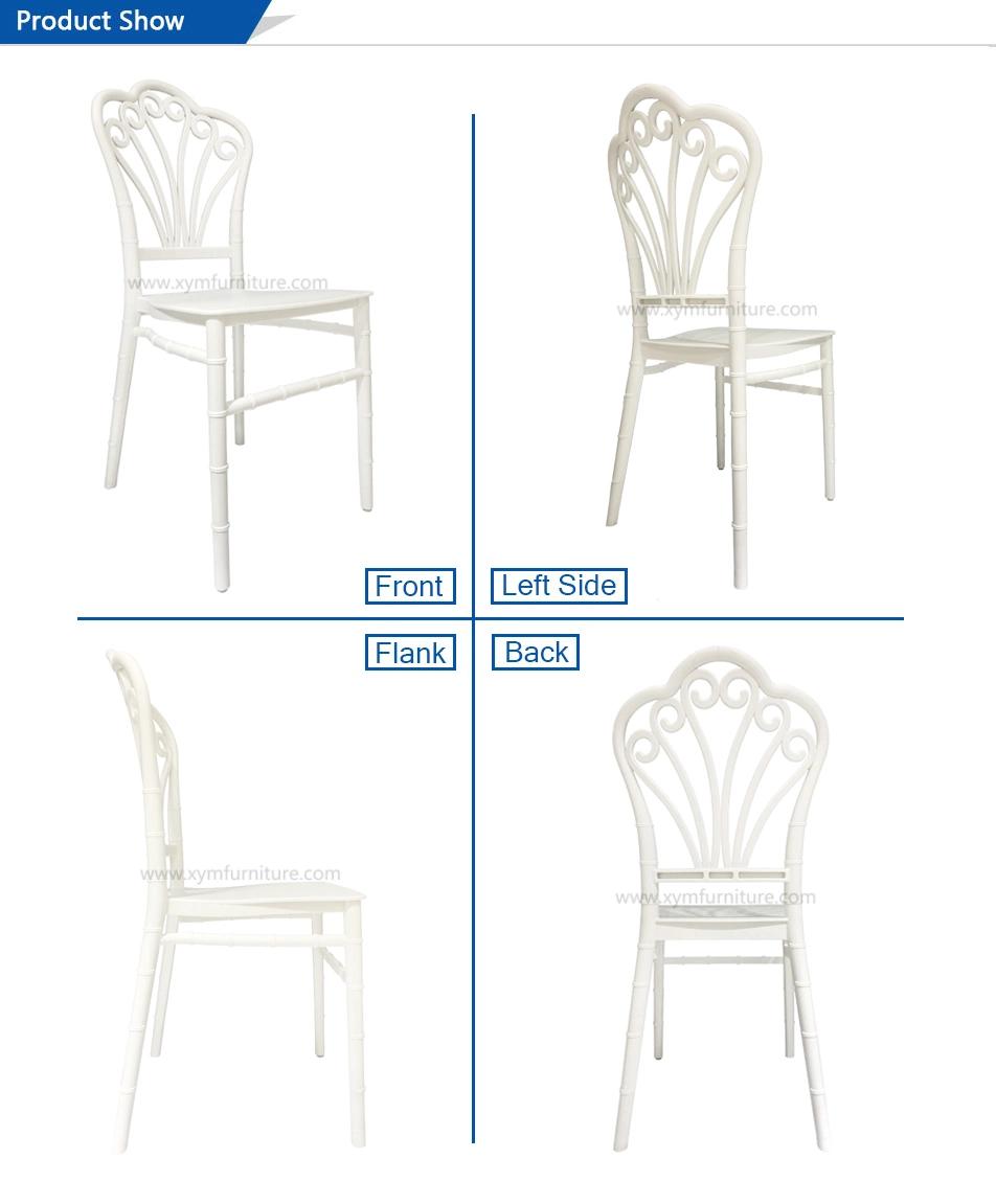 Modern Design Wedding Banquet Hotel Plastic Stackable Chiavari Chair