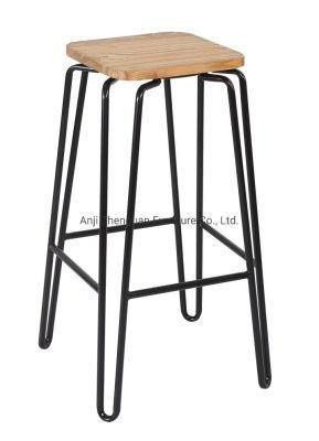 24 Inch Modern Metal Restaurant Cafe Home Dining Chair Bar Stool (ZG21-031)