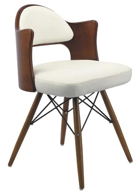 Leather Leisure Bar Chair High Wooden Feet Bar Stool (SZ-LCF152)