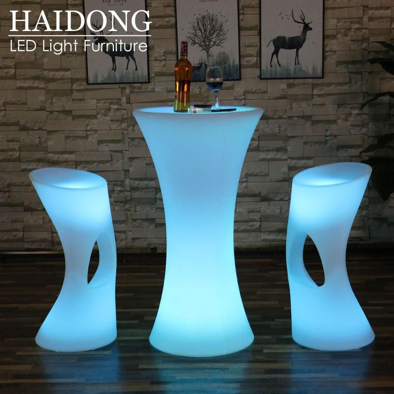 Fashion LED Cocktail Table Sofa Bar Chair Furniture for Outdoor Party Nightclub