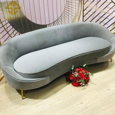 Home Design Wedding Couch Velvet Upholstered Living Room Furniture Lounge Modern Sofas