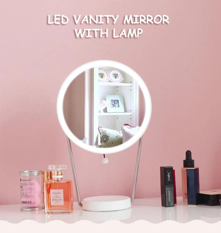Special Design Table Lamp Desktop LED Makeup Mirror with Touch Sensor