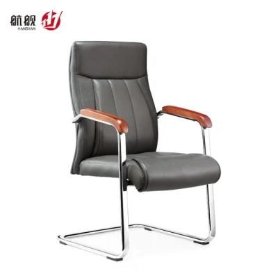 with Armrest Meeting Room Leather Waiting Room Chair Office Furniture
