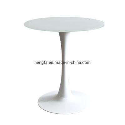 Modern Cafe Furniture Iron Base Marble Bar Coffee Reception Table