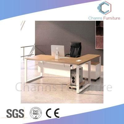 Modern L Shape Desk Office Table with Drawer and CPU Holder (CAS-MD1881)