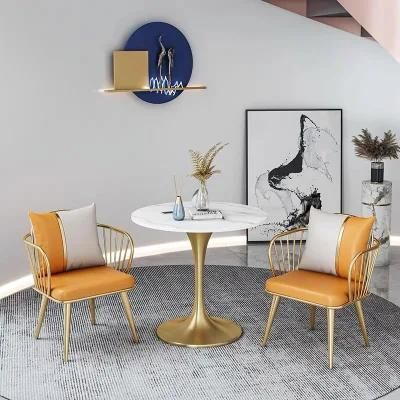 Modern Round Tea Coffee Table for Office Reception