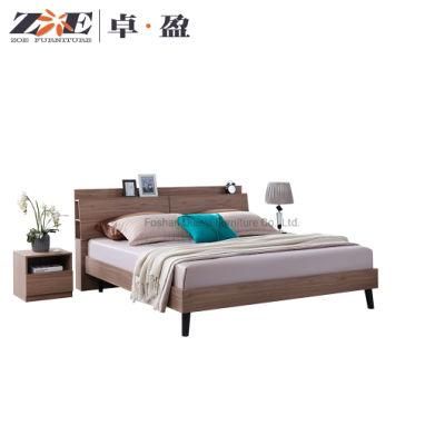 Modern Bedroom Furniture Luxury Bedroom Set Big Headboard Double Bed MDF with Melamine