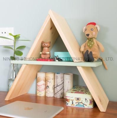 Customized Wooden Desk Organizer Bookcase Bookshelf