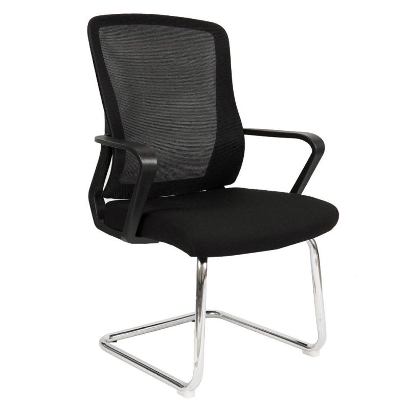 Modern Home Office Furniture Chair Height Adjustable Upholstered Mesh Swivel Computer Executive Conference Chair Office Ergonomic Desk Chair MID-Back