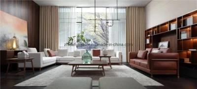 Modern White Fabric Living Room Secetion Sofa for Hotel Reception