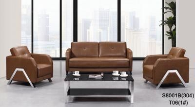 Modern Leisure PU Leather Waiting Area Office Sofa for Guest