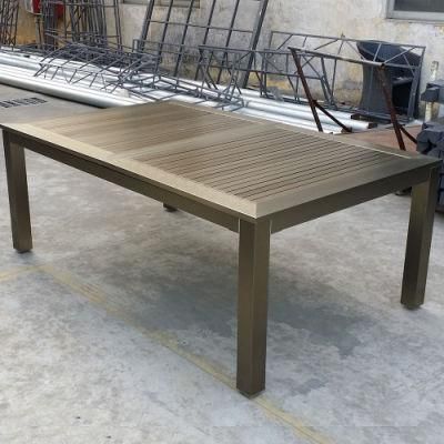 Coffee Dining Table and Chair Outdoor Garden Aluminum Furniture Modern Outdoor Hotel Metal Dining Table