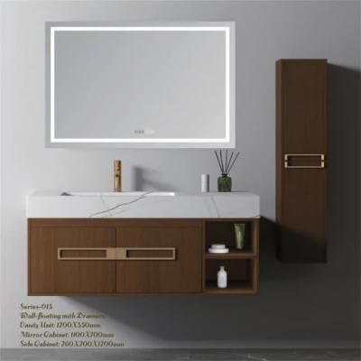 Stainless Steel PVC Used Vanity Modern Bathroom Wall Wash Basin Vanity Mirror Cabinet