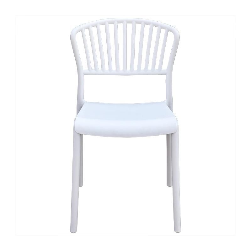 Wholesale Outdoor Furniture Modern Style Garden Furniture Indus Plastic Chair Eco-Friendly PP Armless Dining Chair