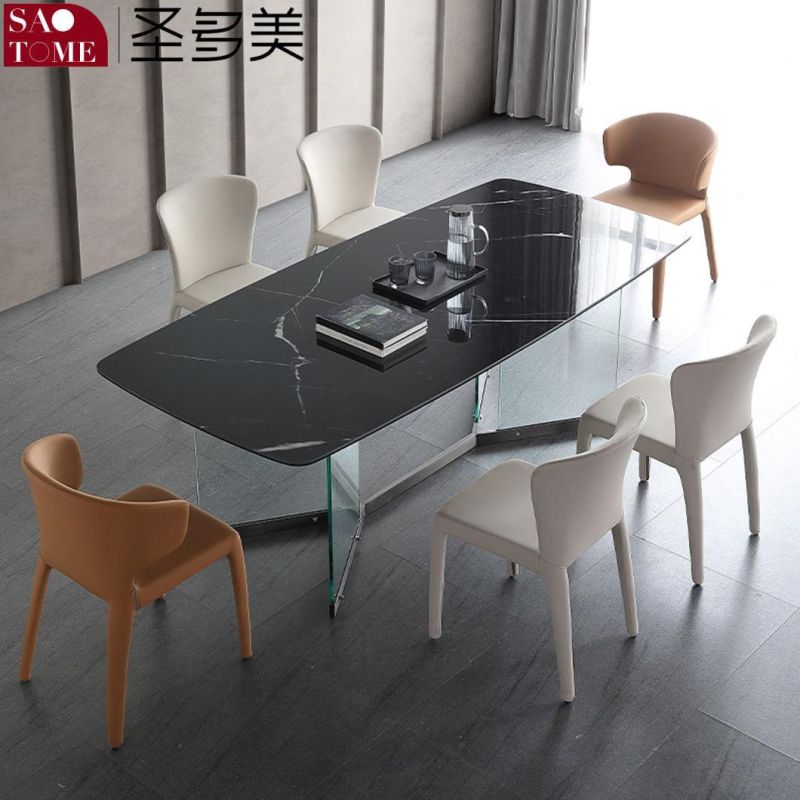 Modern Living Room Rock Board Furniture Acrylic Dining Table