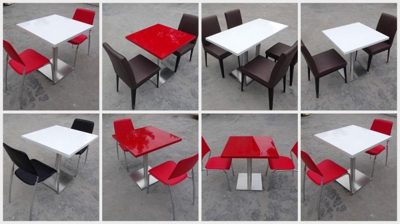 Kkr Artificial Stone Restaurant Dining Table and Chair