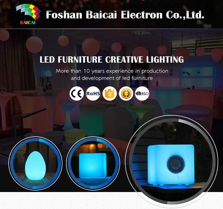 Fast Delivery Rechargeable PE New Design LED Bar Chair