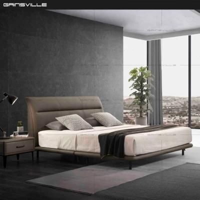 Hot Sale Luxury Modern Leather Bed Italian Style Bed Sets Wall Bed Gc1813