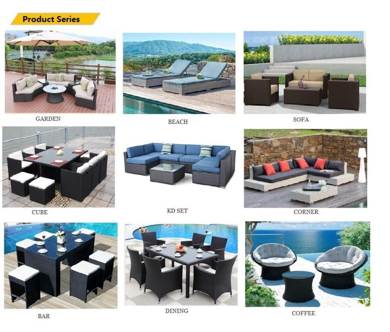 5PCS Modern Corner Sofa Patio Hotel Living Room Rattan Outdoor Garden Furniture