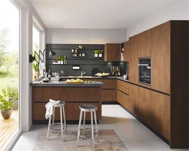 Luxurious Style High Quality Multifunctional Frameless Laminate Kitchen Cabinet
