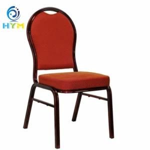 Wholesale Modern Furniture Hotel Stainless Steel Red Soft Banquet Chair