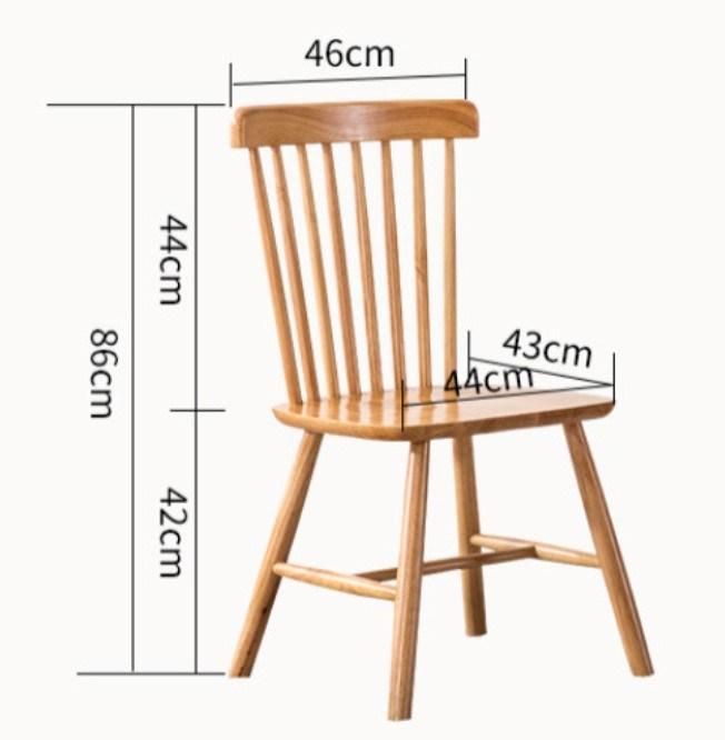 Nordic Style Home Furniture Modern Coffee Restaurant Wood Legs MDF Table Top Rectangle Dining Table and Chair Set