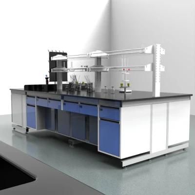 Wholesale Custom Bio Steel Lab Furniture in Laboratory Furniture, Wholesale Bio Steel Lab Bench with Reagent Shelf/