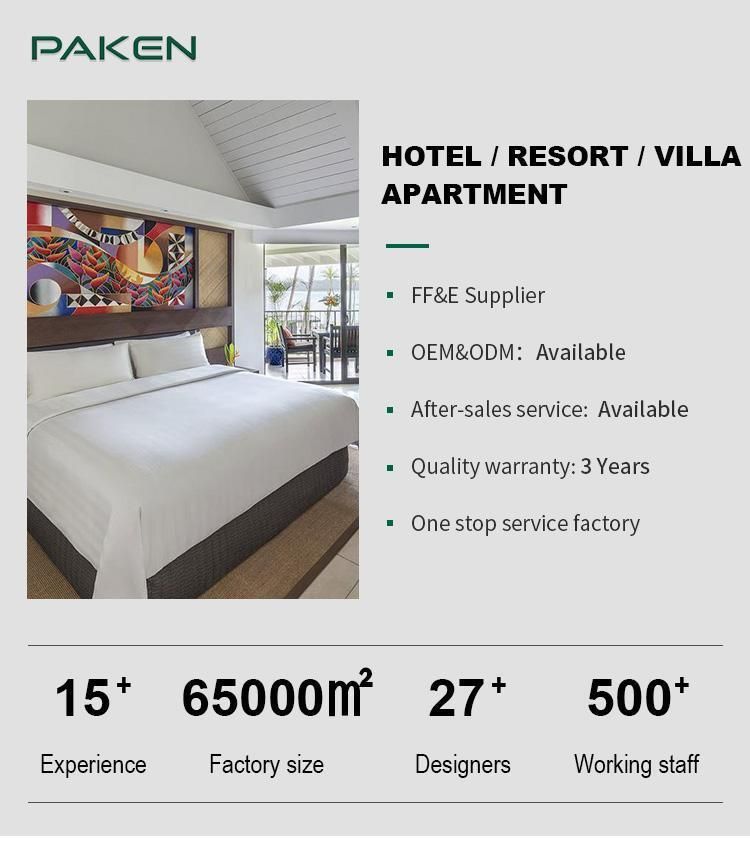 Customized Modern Wooden Luxury Bedroom Set 5 Star Villa Apartment Resort Hotel Room Furniture Mobiliario De Hotel