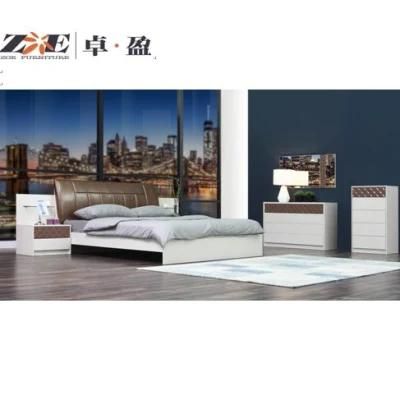 Serviced Apartment Hotel Furniture Big Headboard Design Bedroom Furniture Sets