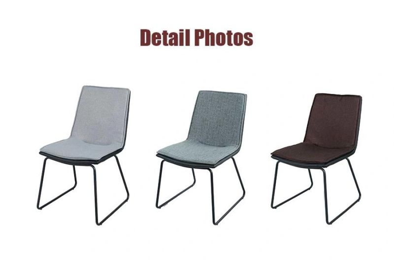 Home Outdoor Furniture Sofa Chair Fabric Banquet Dining Chair Wedding Chair with Steel Frame