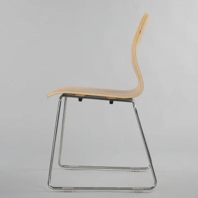 Quality Modern Wood Metal Dinner Chair