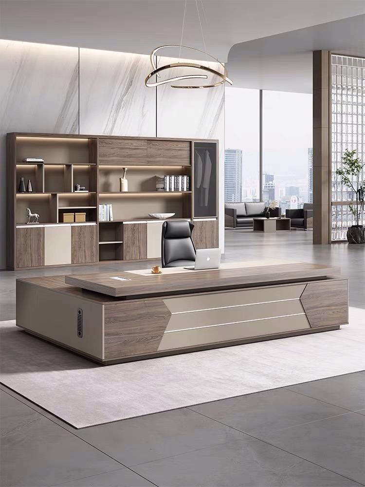 New Luxury Wooden Modern L Shape Executive Furniture Office Manager Desk (SZ-OD746)