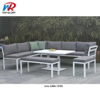 Luxury Modern Outdoor Furniture Aluminium Frame Rattan Garden Sofa Set