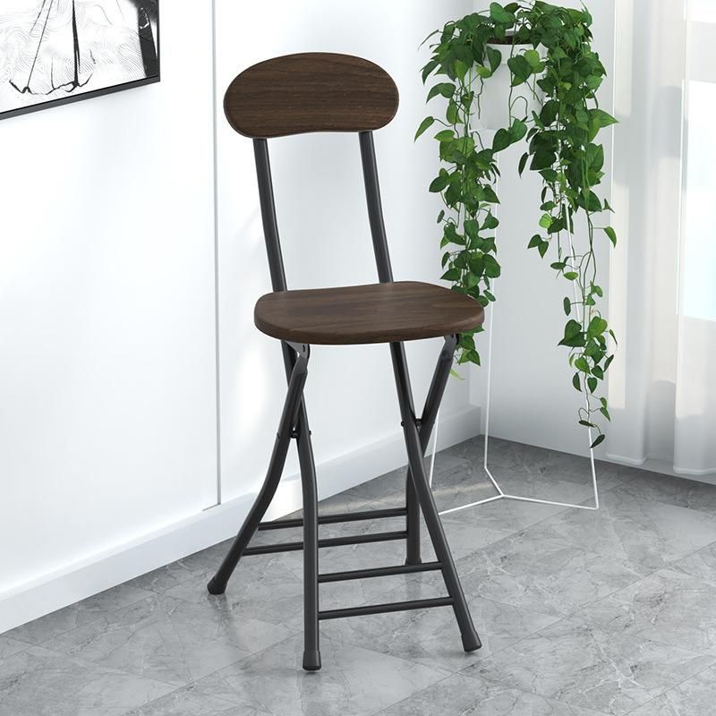 Simple Design Home Outdoor Folding Furniture Metal Steel Stacking Portable Dining Chair