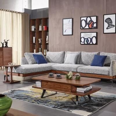 Nordic Living Room Furniture Modern Home MDF Veneer Wooden Coffee Table / Tea Table